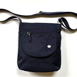 HAIKU Jaunt Eco-Friendly RFID Blocking Travel Crossbody Bag Navy